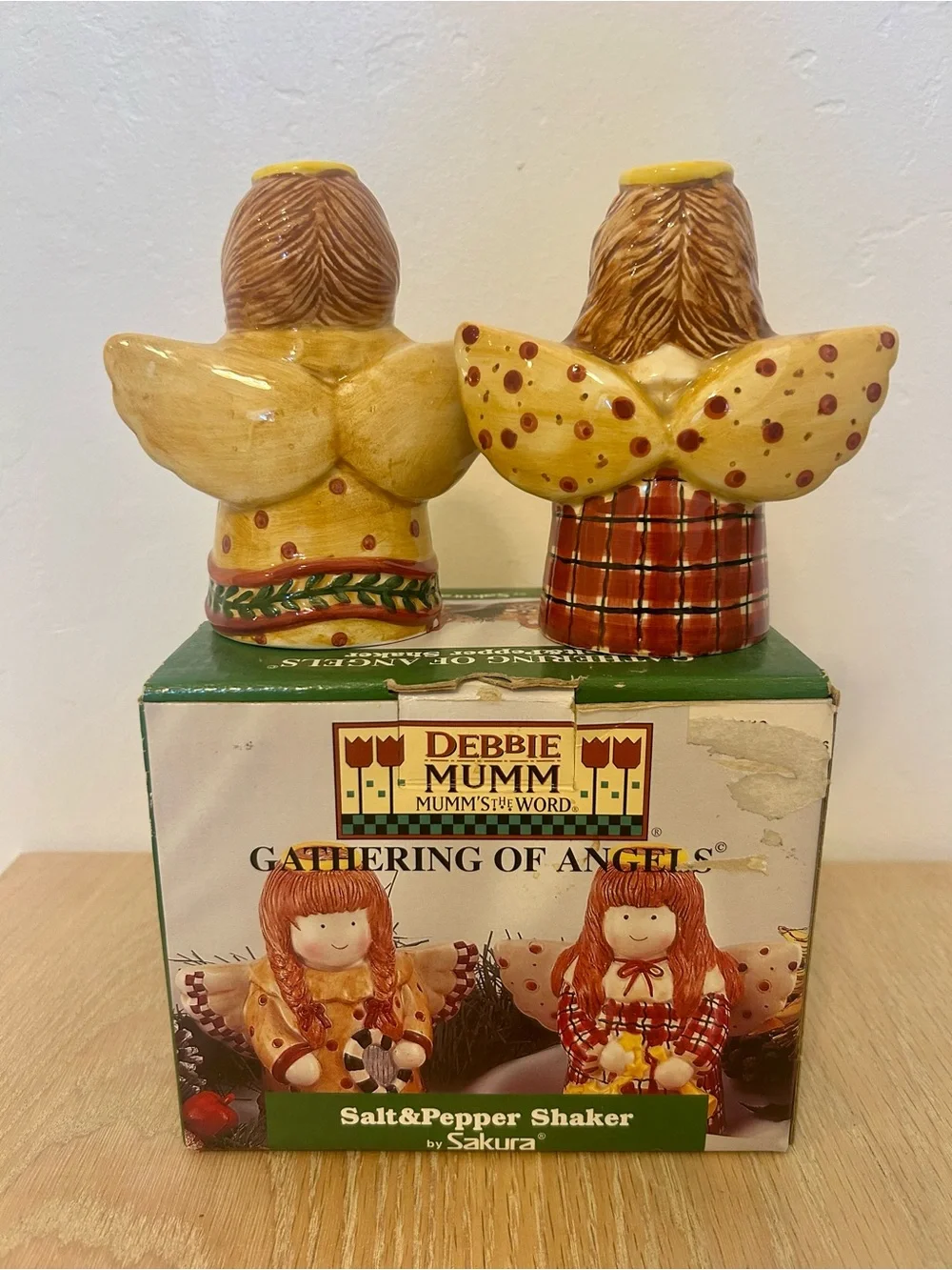 Sakura Yellow Angel Salt & Pepper Shakers